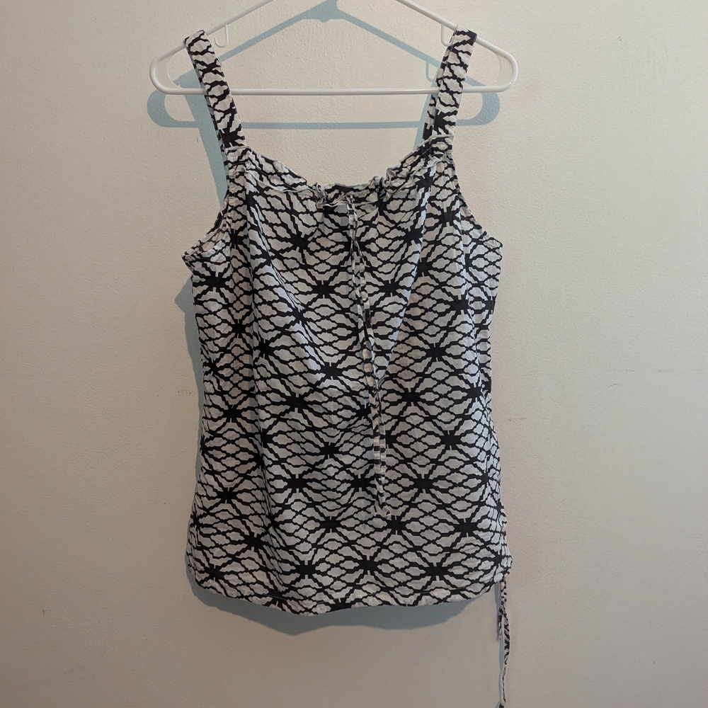 Prana Brown and White Tank Top